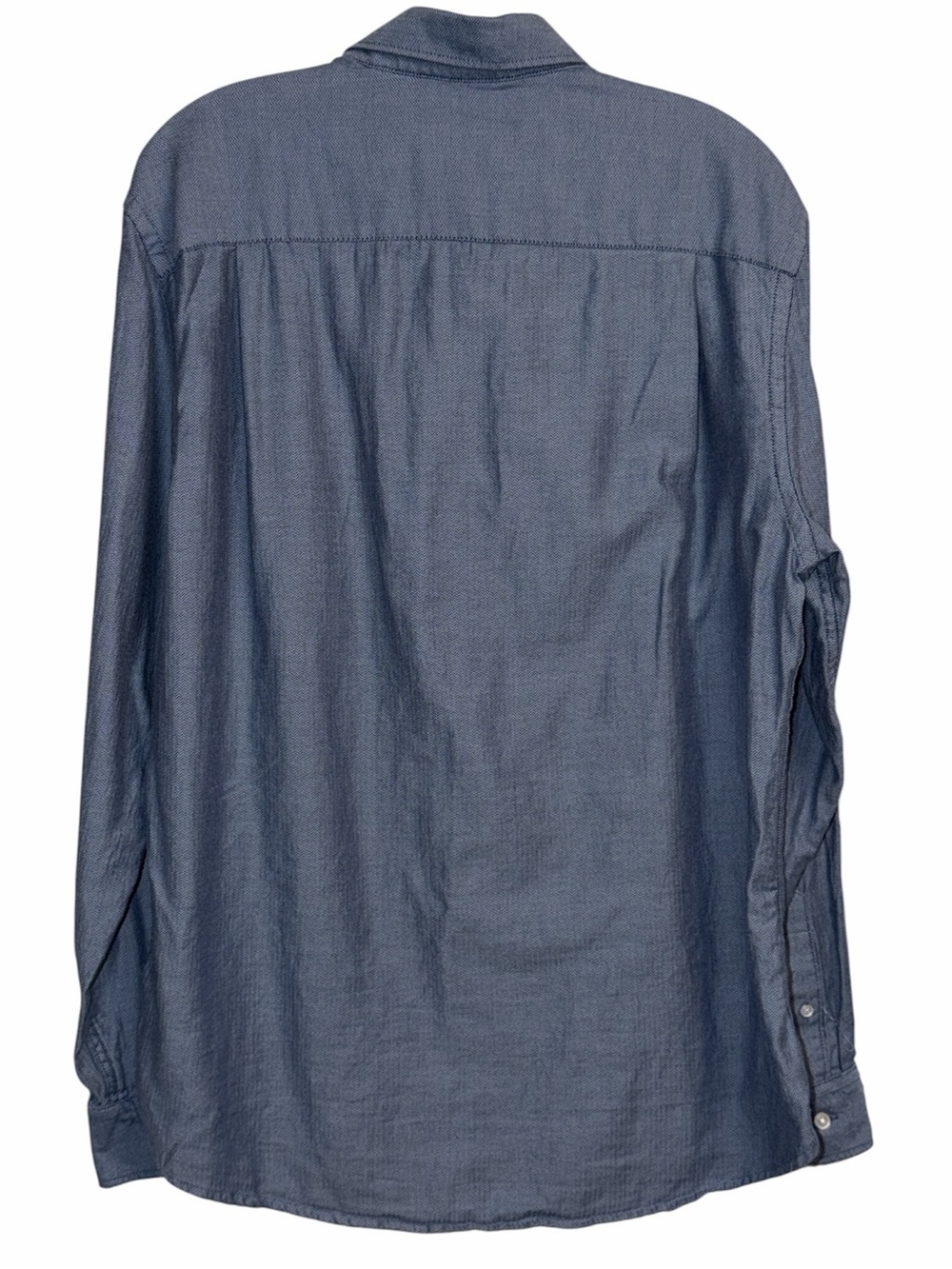 Ted Baker Dark Blue Men's Long-Sleeve Button-Down Shirt - Picture 2 of 5